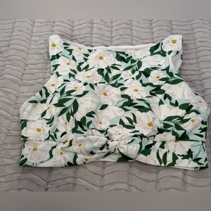 Lime Ricki cropped swim top size M